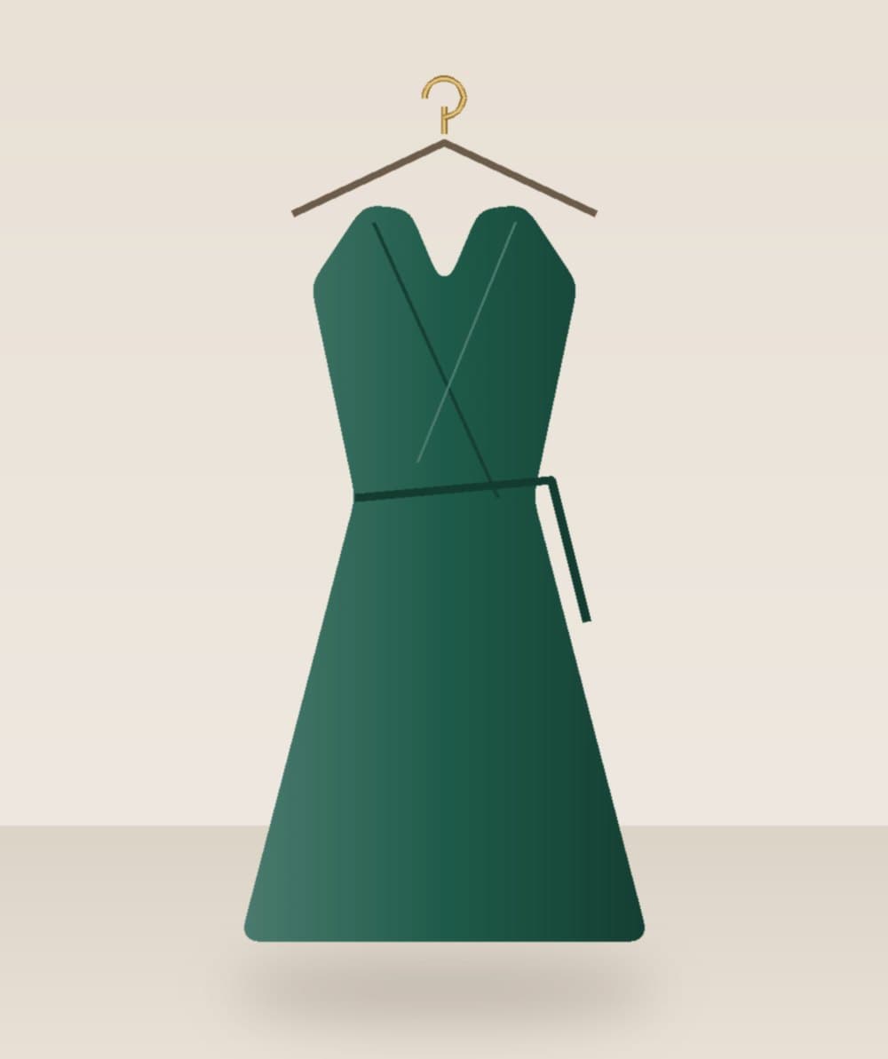 Evening Wrap Dress