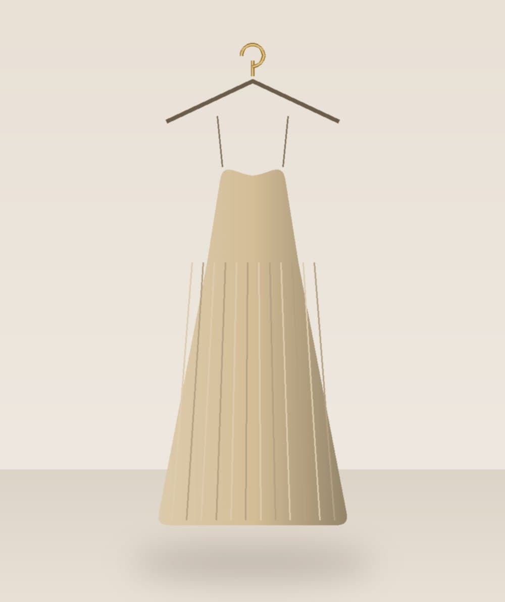Pleated Slip Dress